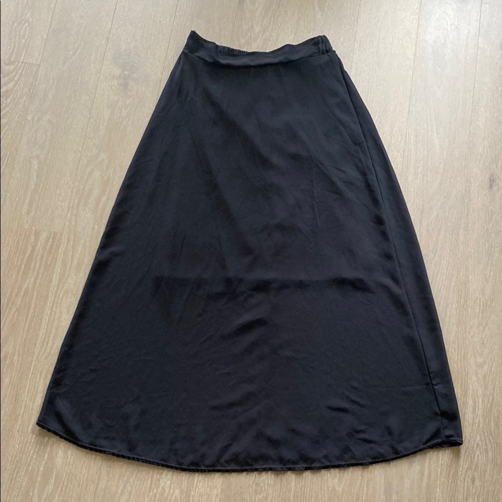 Simple Black Maxi Skirt